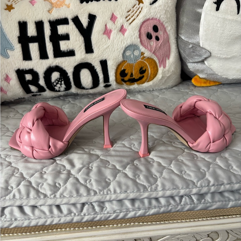 Nine West Pink Braided Heels - Picture 4 of 6